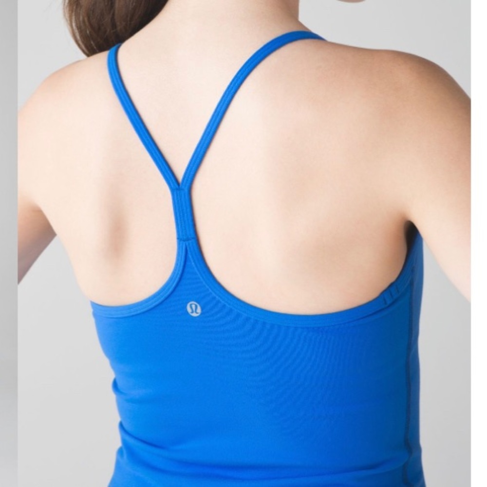Lululemon blue power Y tank top racerback